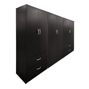 Dulap cu 6 usi, Athos, V4, Wenge, 240x42x180 cm - Img 2