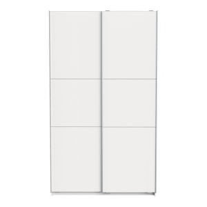Dulap cu usi glisante, Kawen, Alb, 116.5x60x203 cm - Img 4