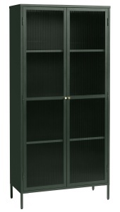 Dulap cu vitrina BRONCO, Verde, 40x190x90 cm - Img 4