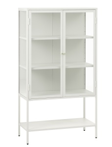 Dulap cu vitrina CARMEL, Alb, 40x160x90 cm
