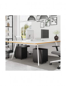 Dulap inchidere cu cheie, Songmics, 39 x 45 x 55 cm, 3 sertare, OFC63BK, Negru - Img 4