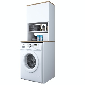 Dulap masina de spalat KD101 Alb 65x183.6x60 cm - Img 7
