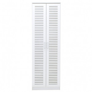 Dulap Pantofi Sante 21 Perechi Alb 60x37x183 cm - Img 6