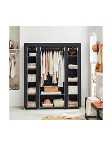 Dulap pliabil, Songmics, 150 x 45 x 175, LSF03H, Negru - Img 2