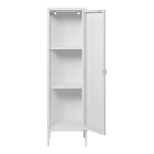 Dulap vitrina Brisbane, Alb, 35x40x140 cm