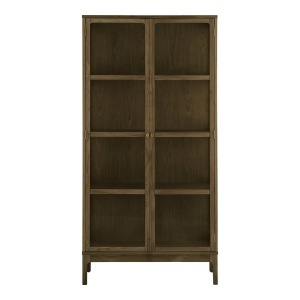 Dulap vitrina Zamora, Maro inchis, 90x40x180 cm - Img 5