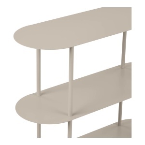 Etajera metalica joasa Rieti, Bej, 90x31x81 cm