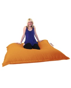 Fotoliu puf de gradina Cushion Portocaliu 100x100x20 cm - Img 4