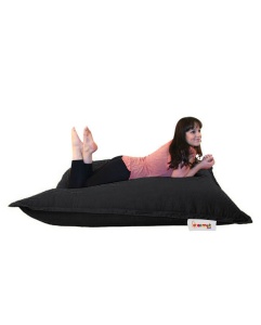 Fotoliu puf de gradina Cushion Pouf Negru 100x100x20 cm - Img 8