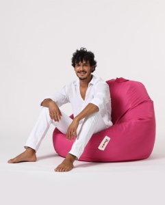 Fotoliu puf de gradina Premium Roz 115x130x39 cm - Img 3