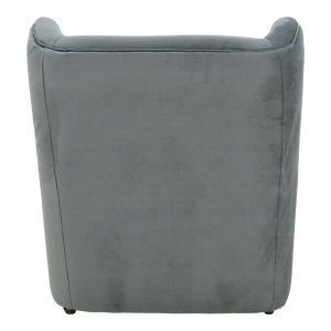 Fotoliu Regalo velvet Gri inchis 75x88x85 cm - Img 5