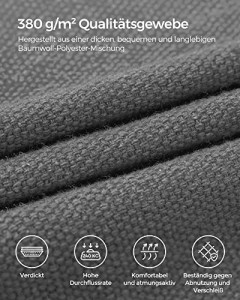 Hamac cu suport, Songmics, Gri, 300x120x93 cm - Img 5