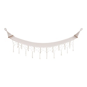 Hamac Hammock, Alb pal, 200x80x3 cm - Img 5