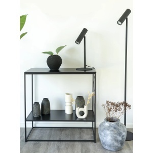 Lampa de podea Paris, Negru, 25x25x150 cm