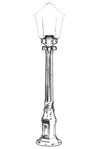 Lampadar de exterior M1B Negru 85x20 cm - Img 2
