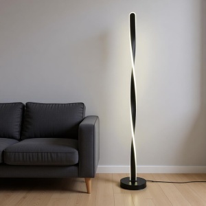 Lampadar LED, Jounko, Pako, Negru 20x20x130 cm