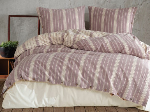 Lenjerie 1 Persoana Pardus Dry Rose (Bumbac 100%)