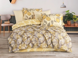 Lenjerie Calisse Yellow (Bumbac 100% Poplin)