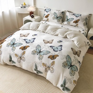 Lenjerie Gorgeous White cocolino cu Elastic 180x200 (Cocolino)
