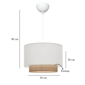 Lustra 241324 Crem 30x20x70 cm - Img 3