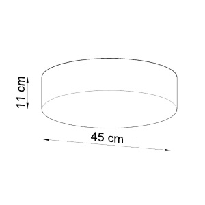Lustra Arena Negru 45x45x11 cm - Img 4