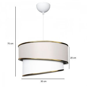 Lustra AYD-3622 Crem 30x30x70 cm - Img 3