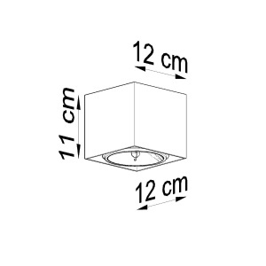 Lustra Blake Gri 12x12x11 cm - Img 5