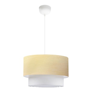 Lustra cu o singura lumina PWL-1087, E27 bej auriu-Ecru, 30x70 cm