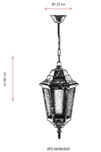 Lustra de exterior 68188 Maro 60x23 cm - Img 3
