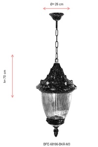 Lustra de exterior M3 Maro 26x30 cm - Img 3