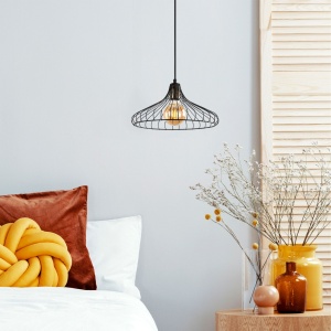 Lustra Depay Negru 36x36x120 cm - Img 2