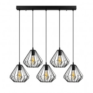 Lustra Diamond - 704-5S1 Negru - Img 5