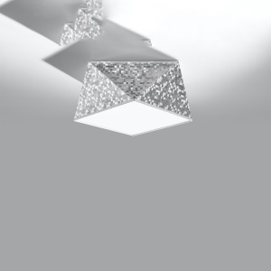 Lustra Hexa Argint 25x25x15 cm - Img 2