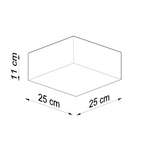 Lustra Horus Alb 25x25x11 cm - Img 7