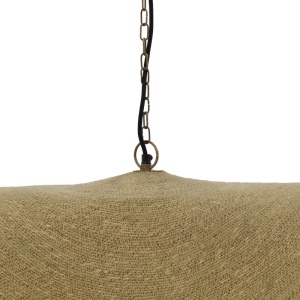Lustra Klark ratan natural si fier 120x120x144 cm - Img 3