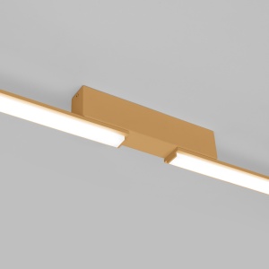 Lustra LED Lagom Auriu 4000K 181x4x7 cm - Img 6