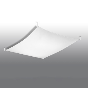 Lustra Luna Alb 3000K 130x105x15 cm - Img 2