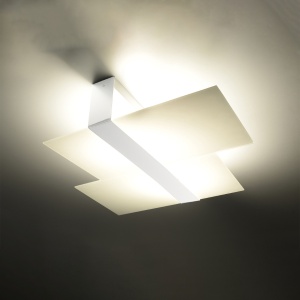 Lustra Massimo Alb 65x50x11 cm - Img 3