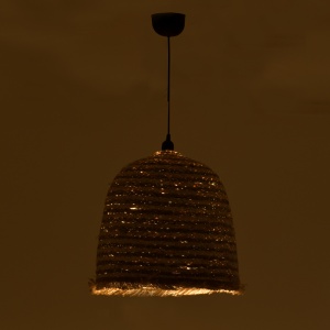 Lustra Nolie ratan natural 40x40x45 cm - Img 2