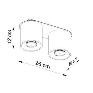 Lustra Orbis Gri 26x10x12 cm - Img 5