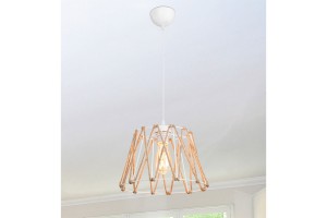 Lustra, Pako Word, PWL-1160, E27, Alb, 30 x 54 cm - Img 3