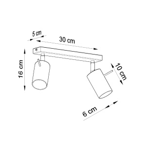 Lustra Ring Gri 30x6x16 cm - Img 4
