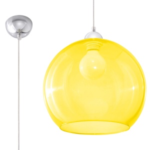 Lustra suspendata Ball Galben 30x30x120 cm