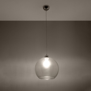 Lustra suspendata Ball Transparent 30x30x120 cm - Img 3