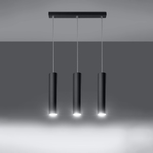 Lustra suspendata Lagos Negru 45x6x90 cm - Img 3