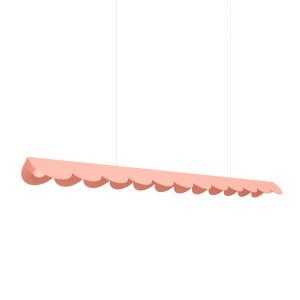 Lustra suspendata LED Biscuit Peach 3000K 131x13x200 cm