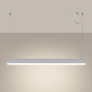 Lustra suspendata LED Farge Alb 4000K 120x8x150 cm - Img 3