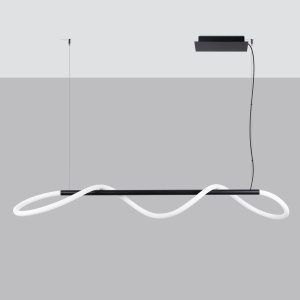 Lustra suspendata LED Galakse Negru 2700-6500K 148x58x160 cm - Img 2