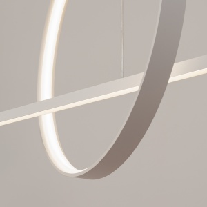 Lustra suspendata LED Glad Alb 3000K 120x20x212 cm - Img 6