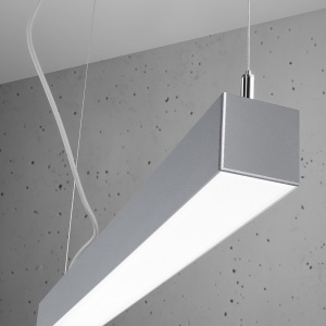 Lustra suspendata LED Pinne Gri 3000K 118x6x150 cm - Img 6